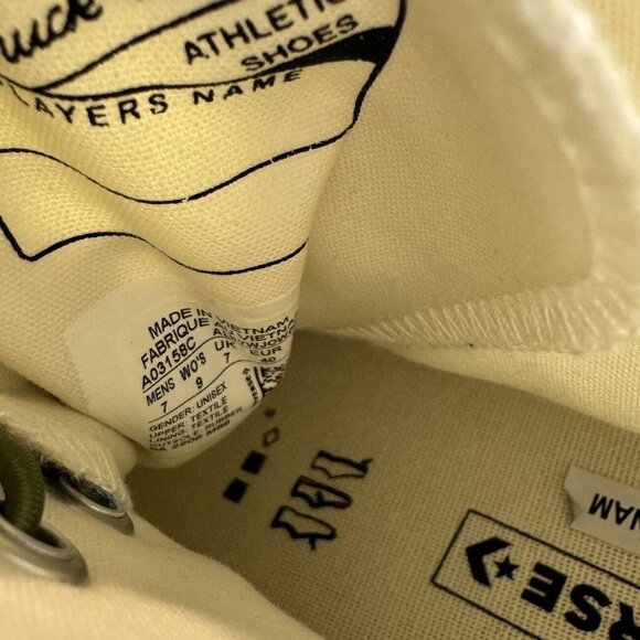 Converse Chuck 70 Hi Mens Size 7 Womens Size 9 Splatter Green Sneakers - Picture 8 of 8